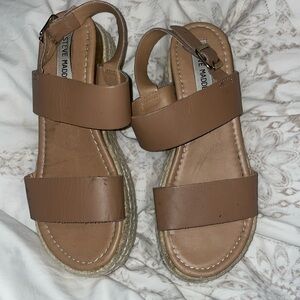 Steve Madden brown sandals womens 5.5
